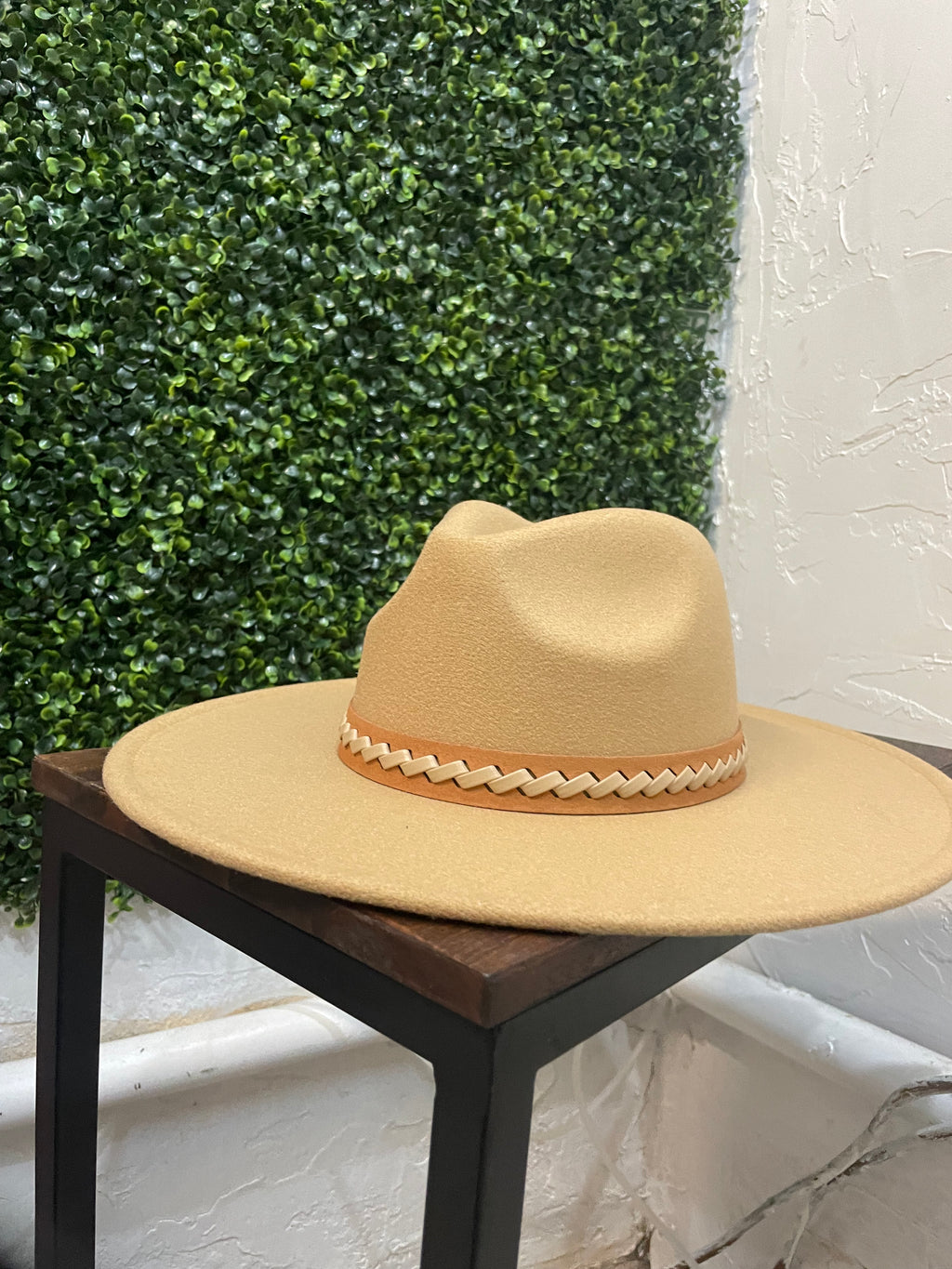 Brown Braid Hat